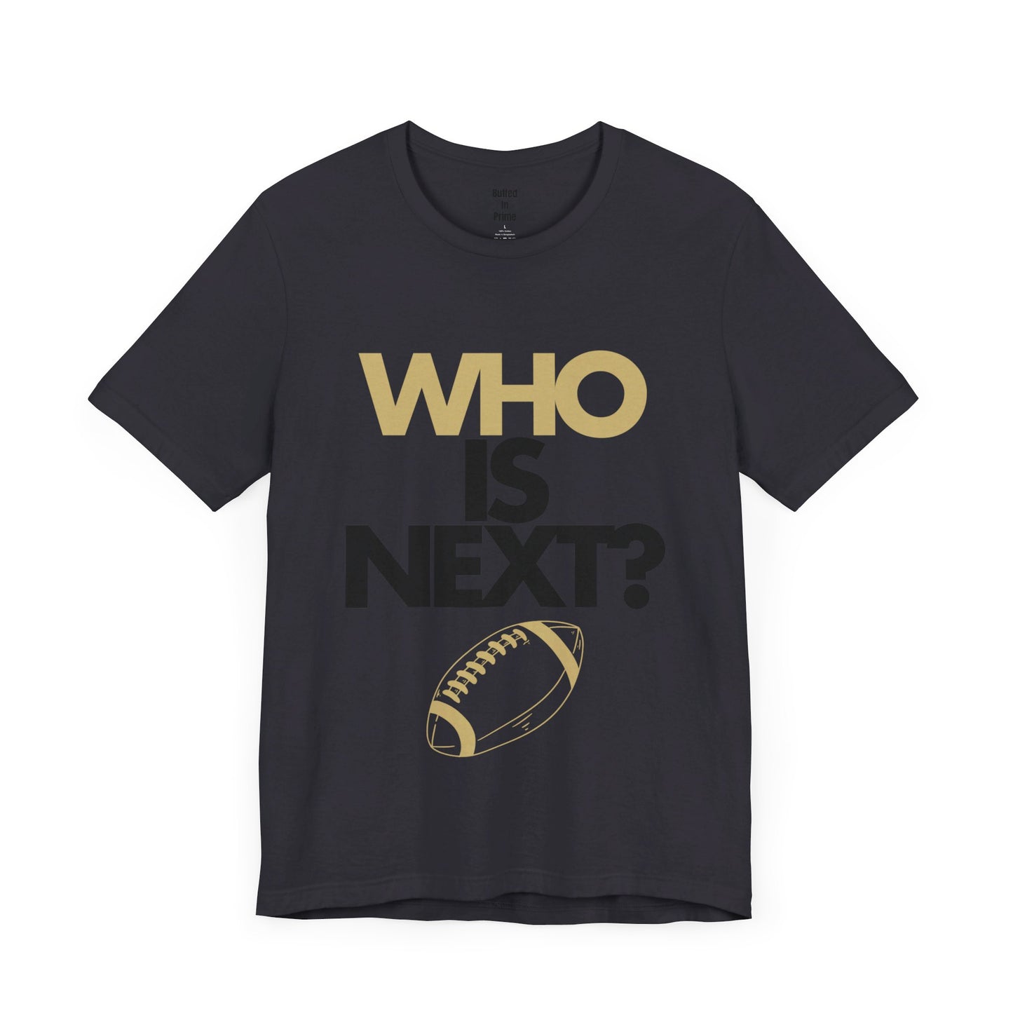 Who is Next? CU Gold Unisex Jersey Short Sleeve Tee