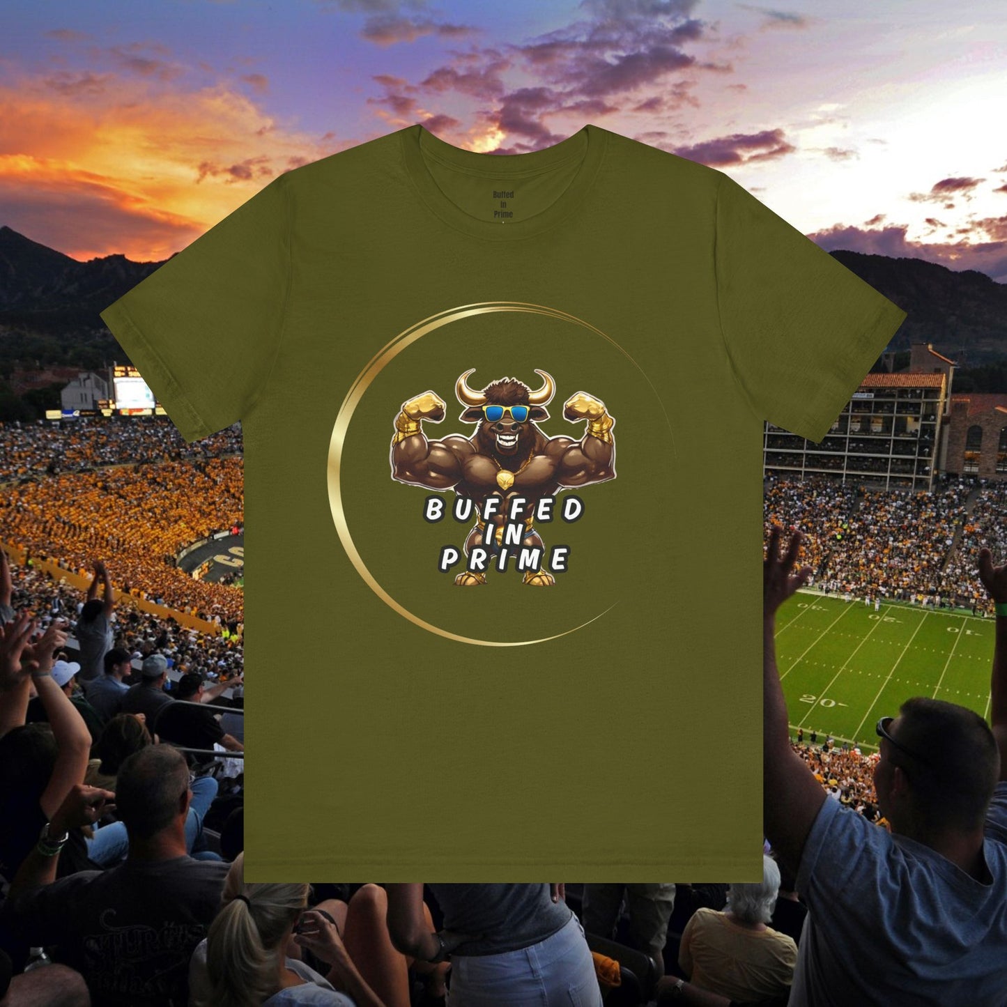 Buffed In Prime Buffed Logo Unisex Jersey Short Sleeve Tee