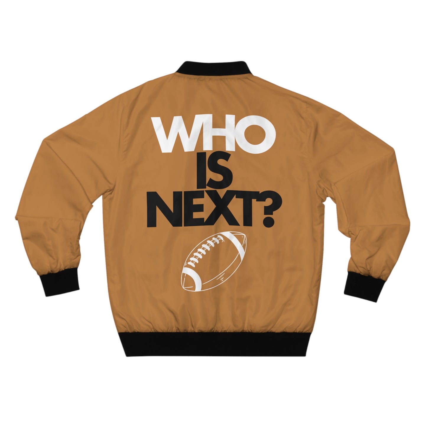 Men's Bomber Jacket "Who is Next" on back (S-5XL)