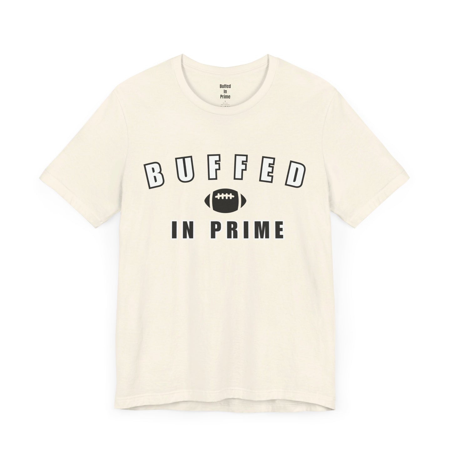 Buffed In University Logo Unisex Jersey Short Sleeve Tee