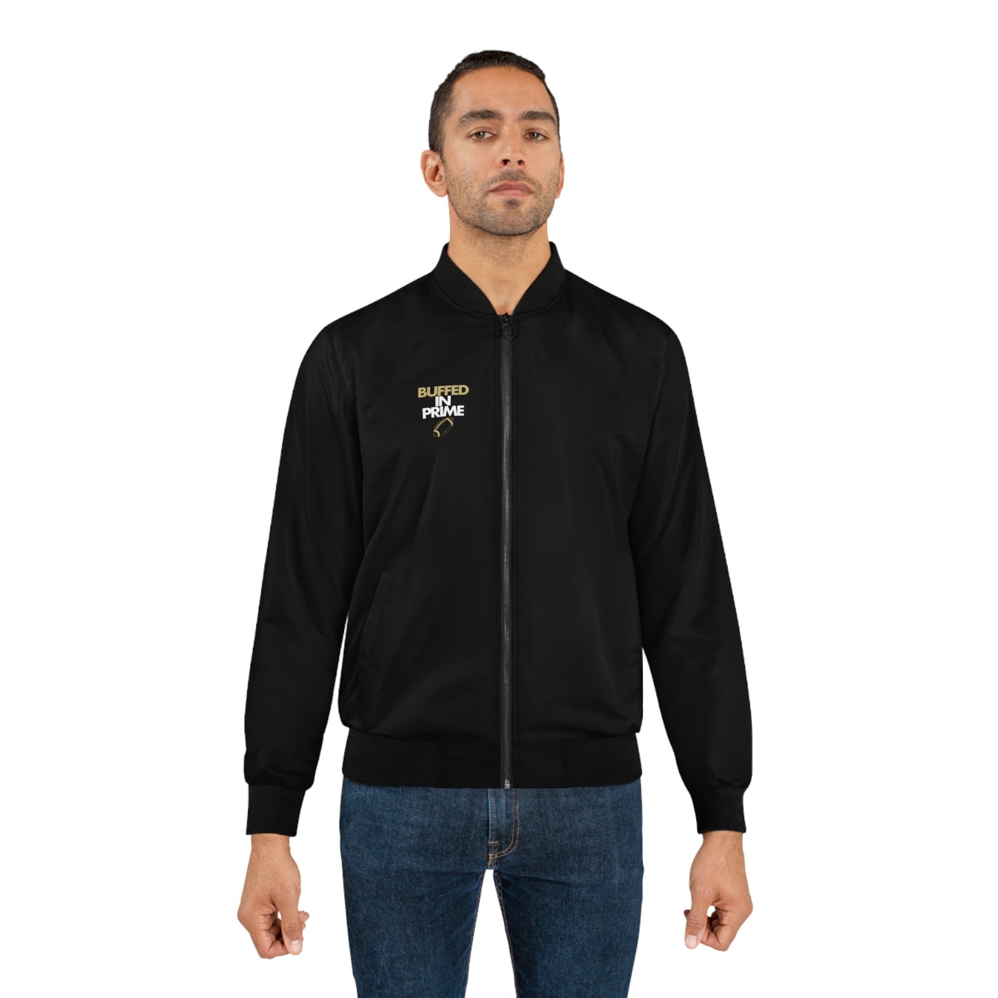 Men's Bomber Jacket "Film Don't Lie" on back (S-5XL)