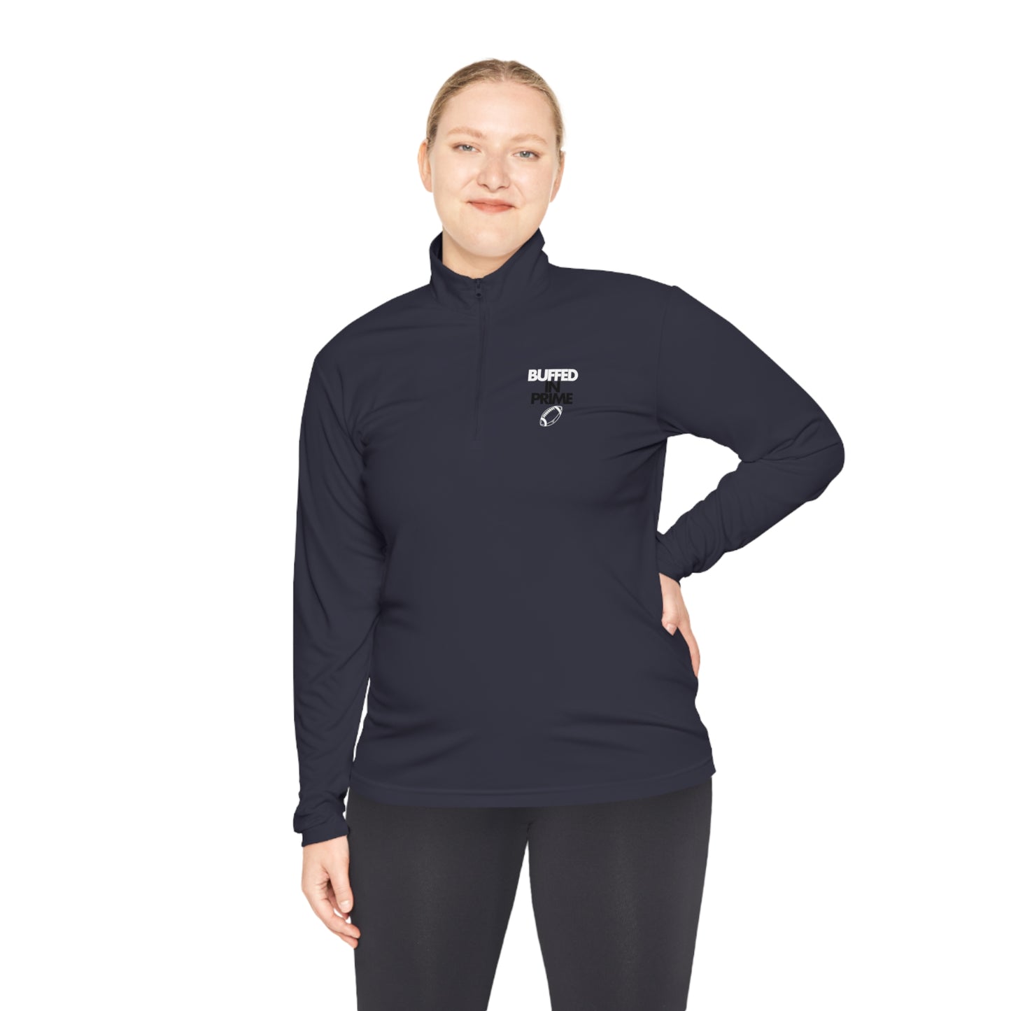 Do Yo Words Match Yo Video (on back) Unisex Quarter-Zip Pullover