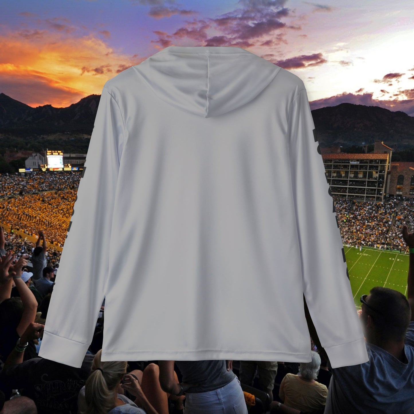Silver CU Gold No Loafing BIP Logo Hoodie Men's Sports Warmup Hoodie (AOP)