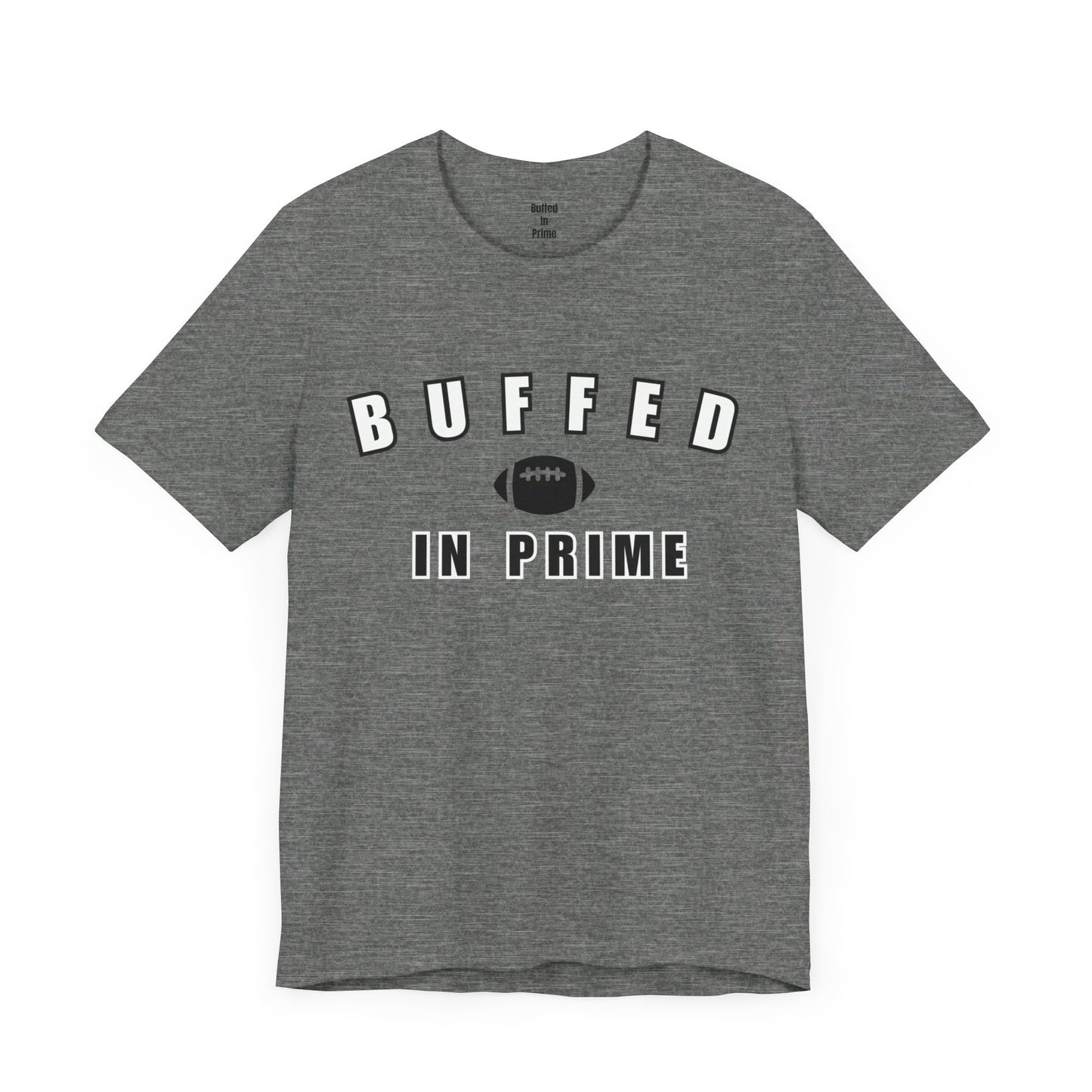 Buffed In University Logo Unisex Jersey Short Sleeve Tee