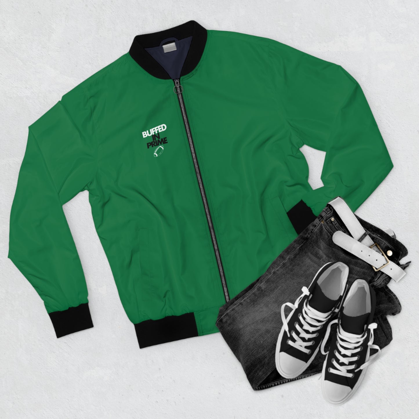 Men's Bomber Jacket "Who is Next" on back (S-5XL)