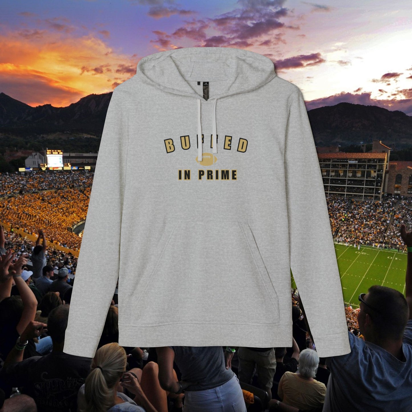 Adidas® Unisex Fleece Hoodie CU Gold BIP University Logo