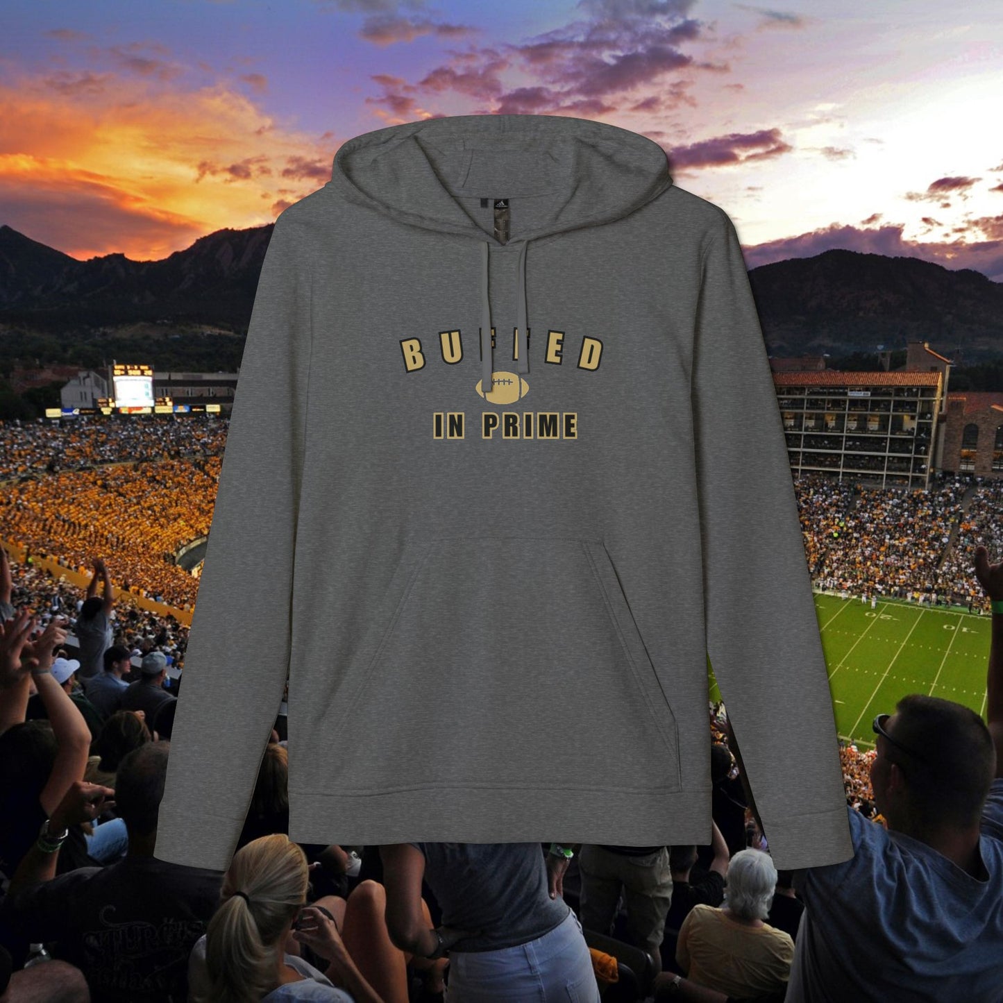 Adidas® Unisex Fleece Hoodie CU Gold BIP University Logo