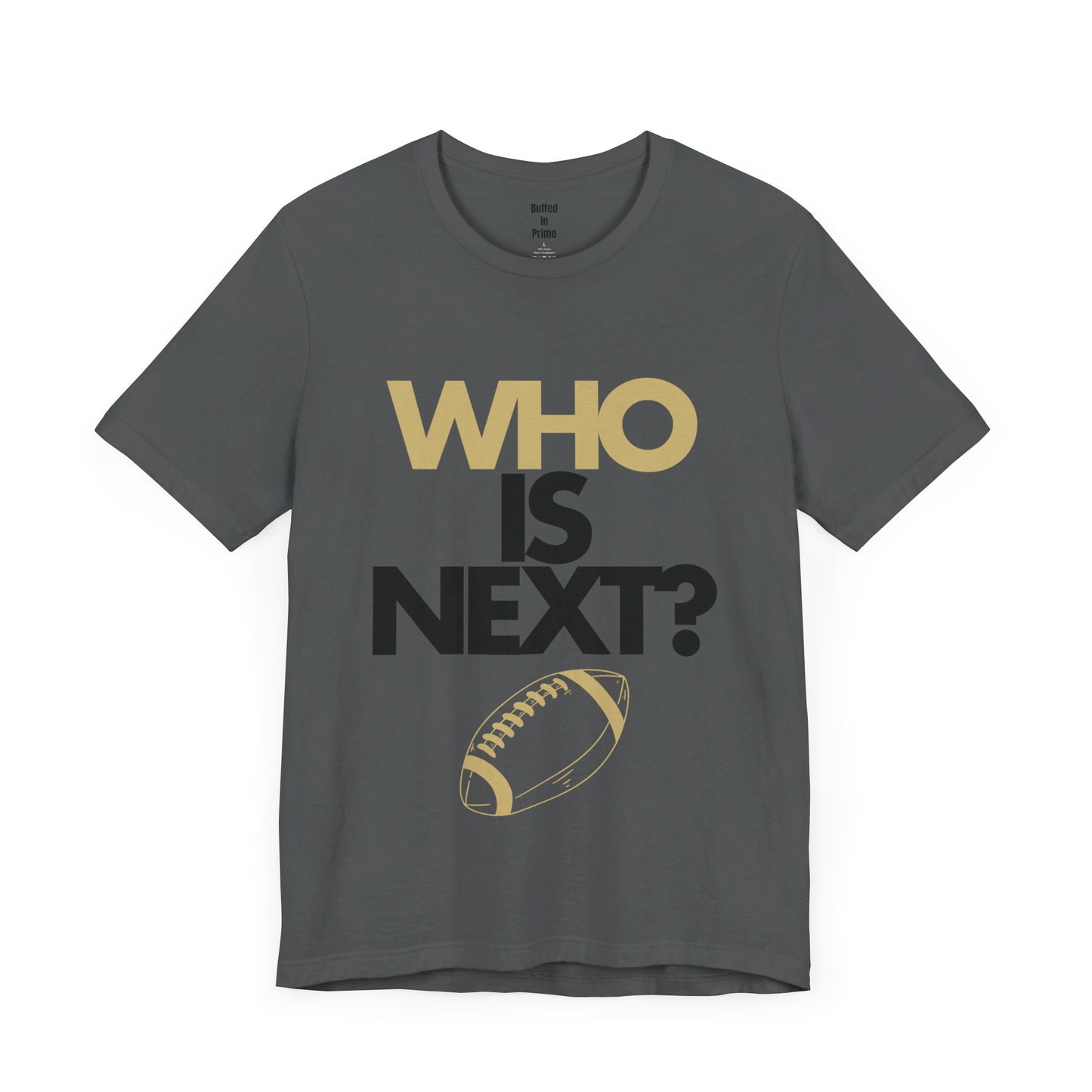 Who is Next? CU Gold Unisex Jersey Short Sleeve Tee