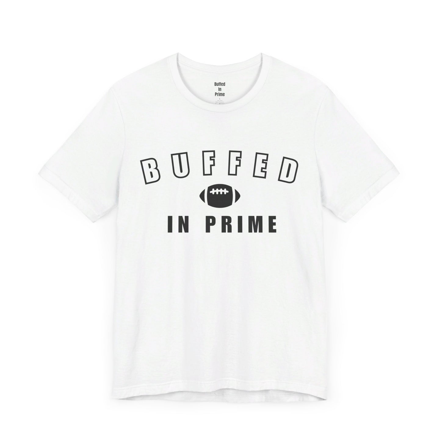 Buffed In University Logo Unisex Jersey Short Sleeve Tee