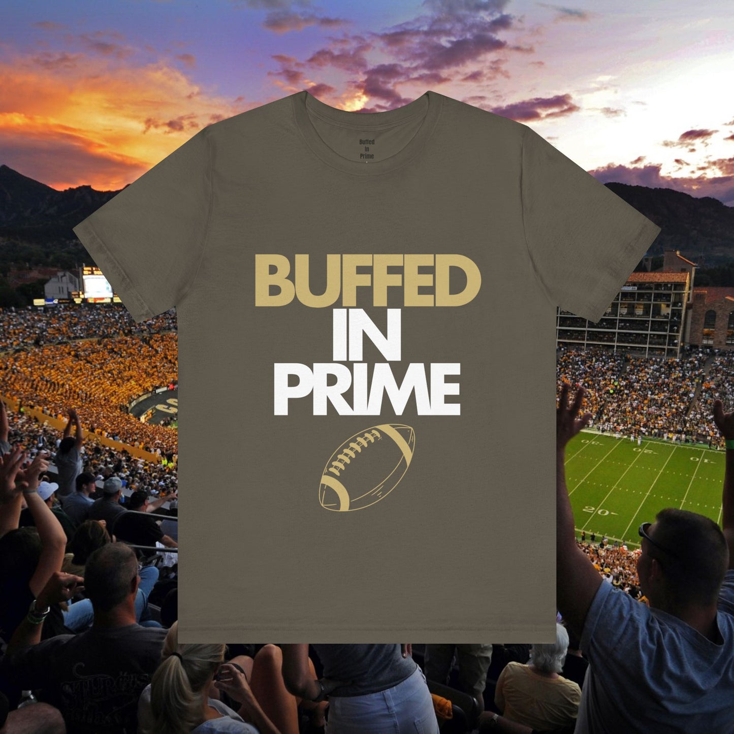 Buffed In Prime CU Gold Unisex Jersey Short Sleeve Tee