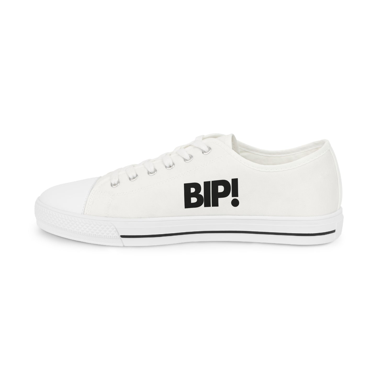BIP! Men's Low Top Sneakers "film don't lie" tongue detail
