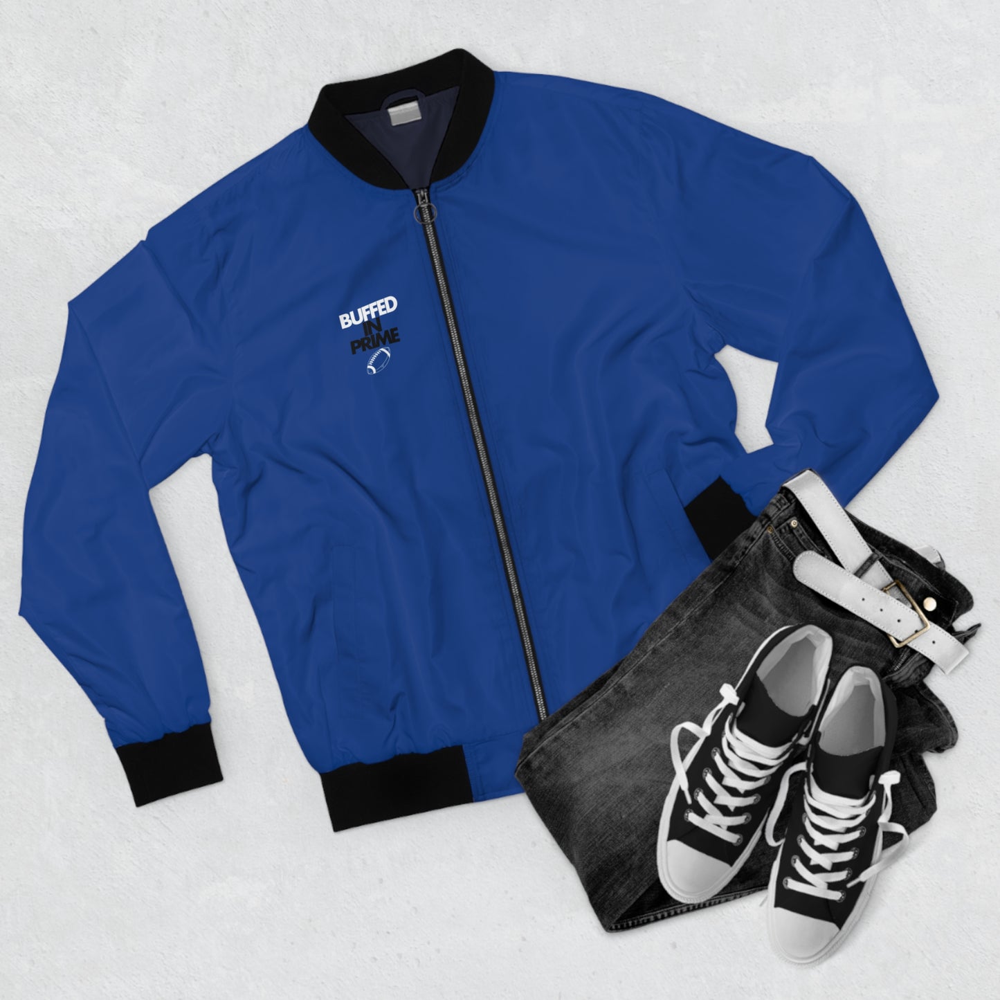 Men's Bomber Jacket "Who is Next" on back (S-5XL)