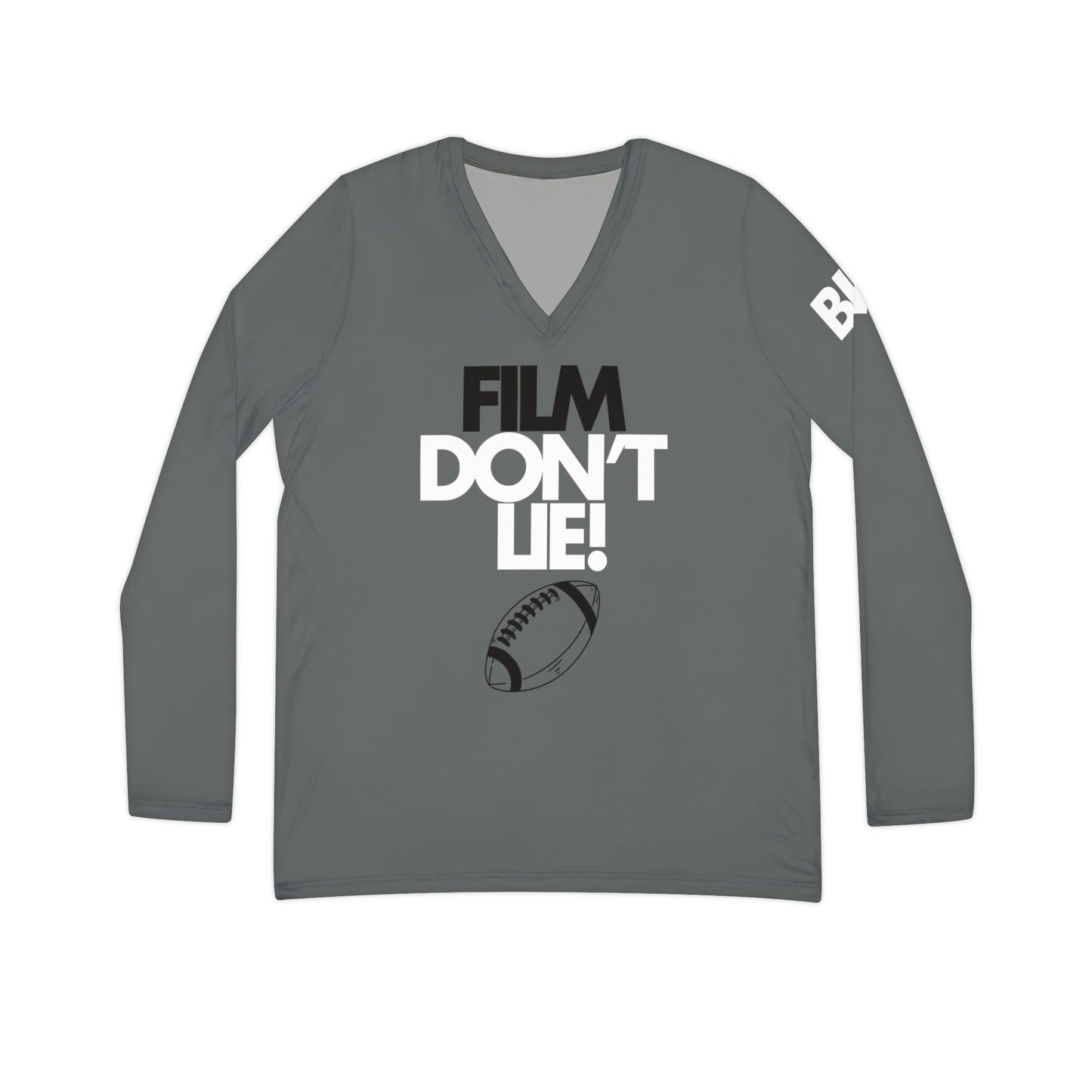 Women's Film Don't Lie Long Sleeve V-neck Shirt