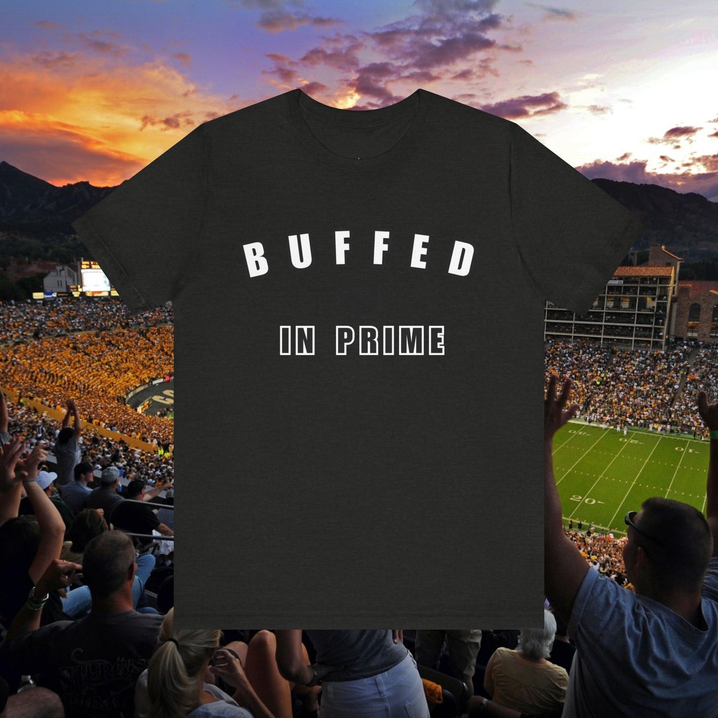 Buffed In University Logo Unisex Jersey Short Sleeve Tee