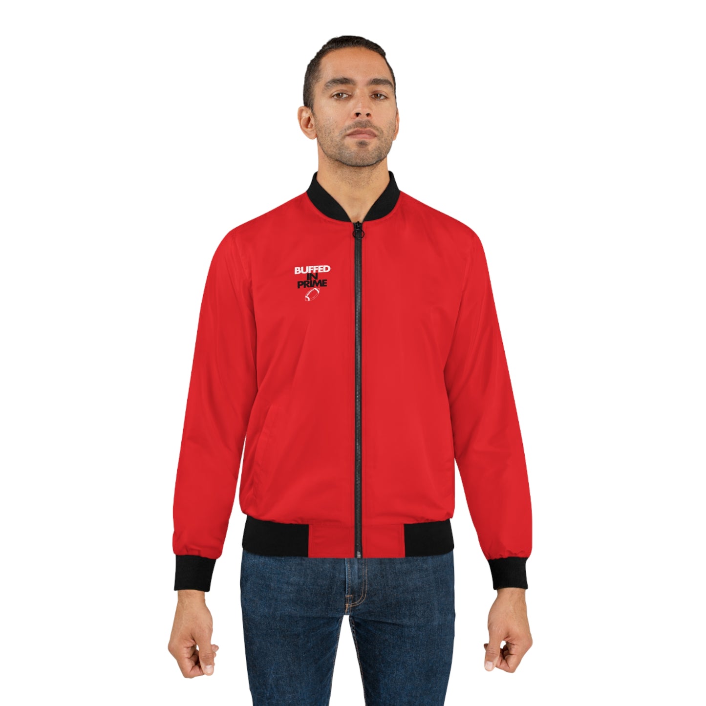 Men's Bomber Jacket "Who is Next" on back (S-5XL)