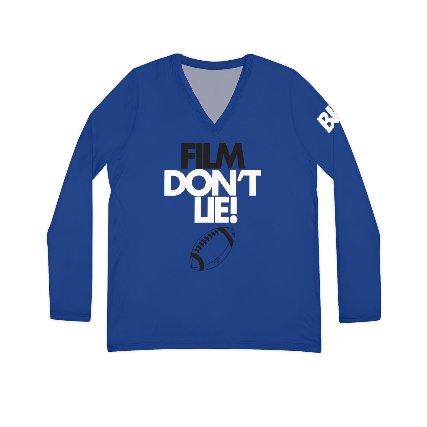 Women's Film Don't Lie Long Sleeve V-neck Shirt