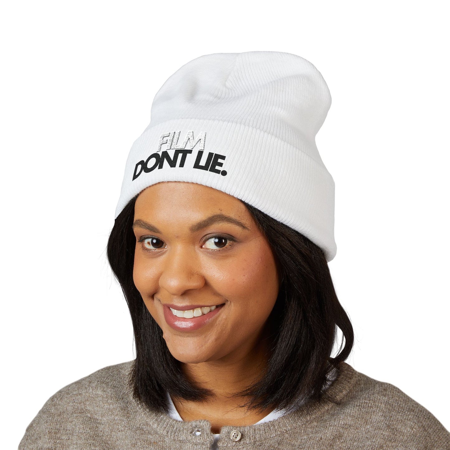 Film Don't Lie Beanie - Perfect for Winter, Outdoor Adventures, Gift for Him or Her, Cozy Fashion Accessory, Everyday Wear