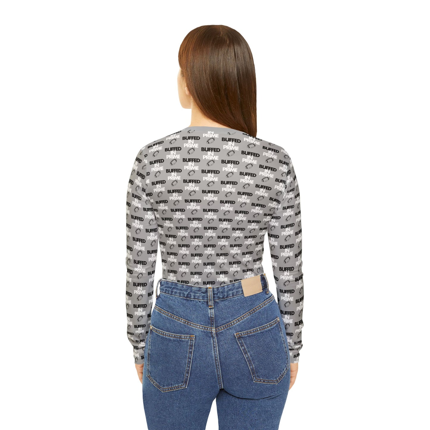 Women's BIP pattern V-neck Shirt