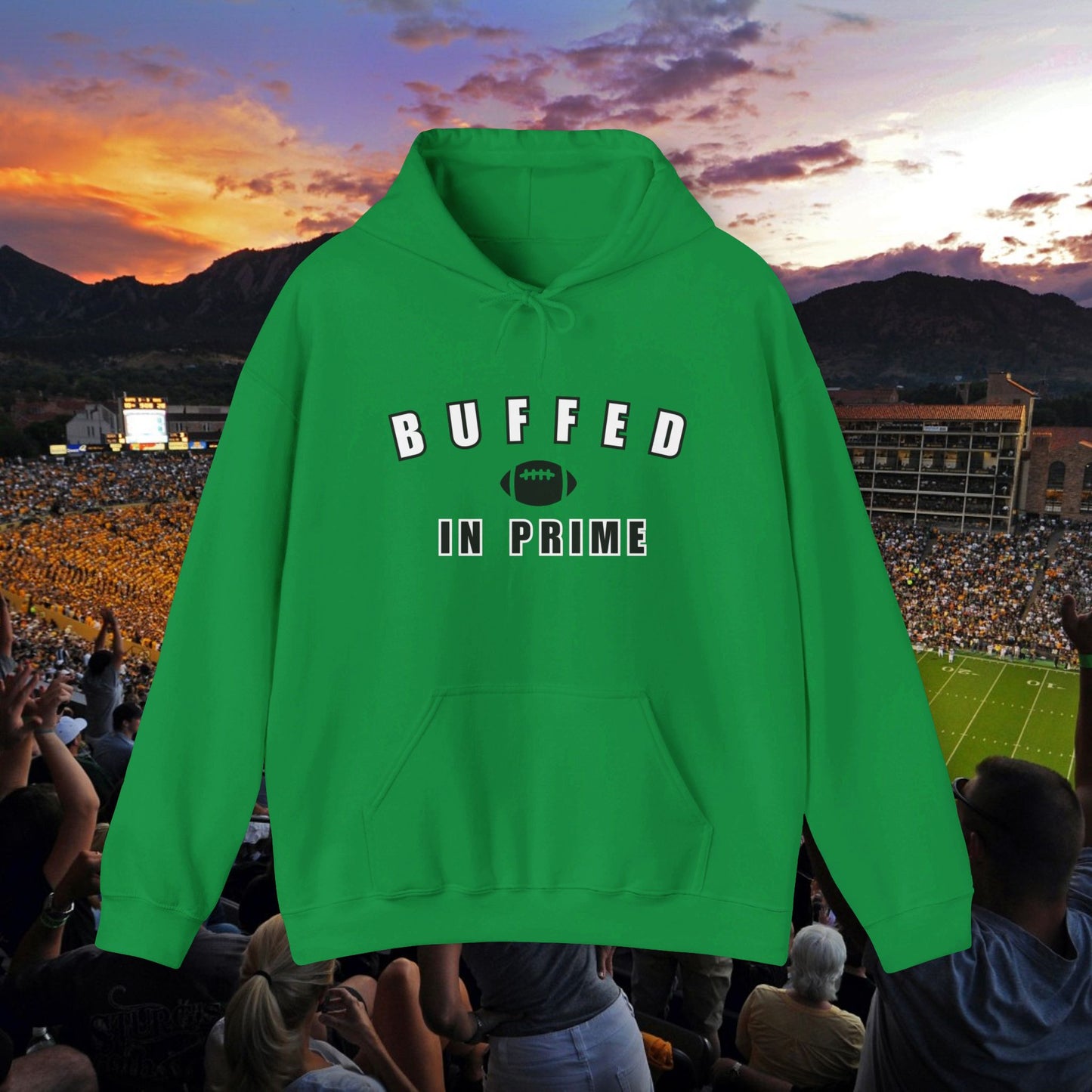 Buffed In Prime University Letter Logo Unisex Hoodie