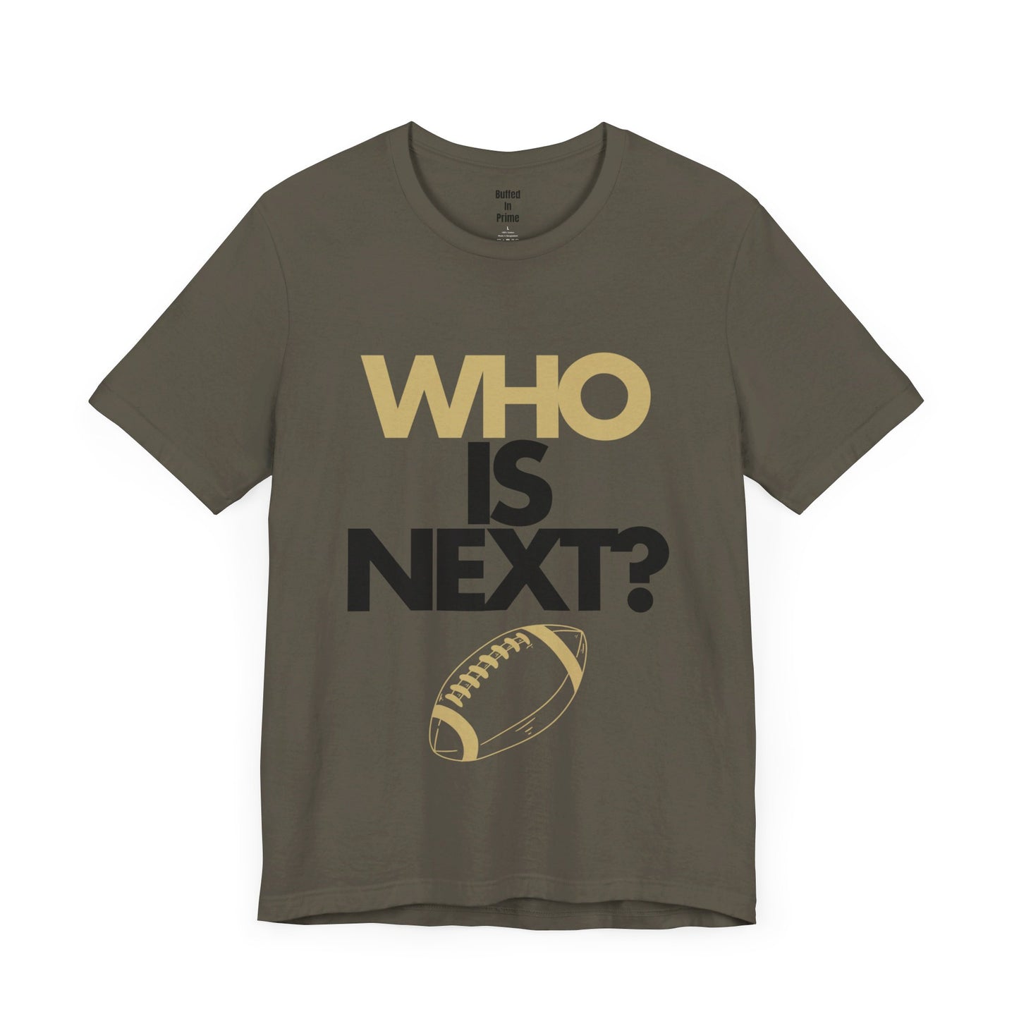 Who is Next? CU Gold Unisex Jersey Short Sleeve Tee