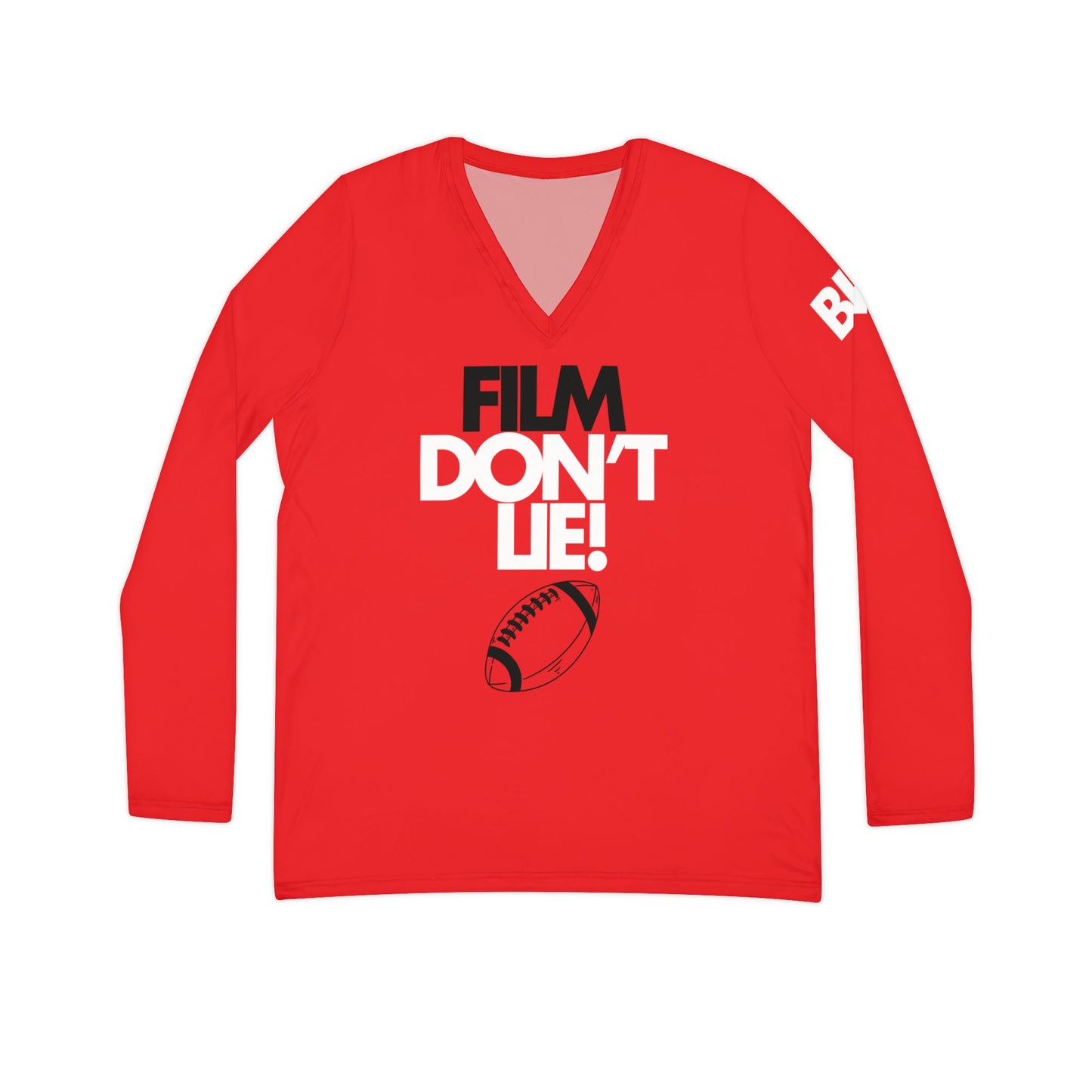 Women's Film Don't Lie Long Sleeve V-neck Shirt