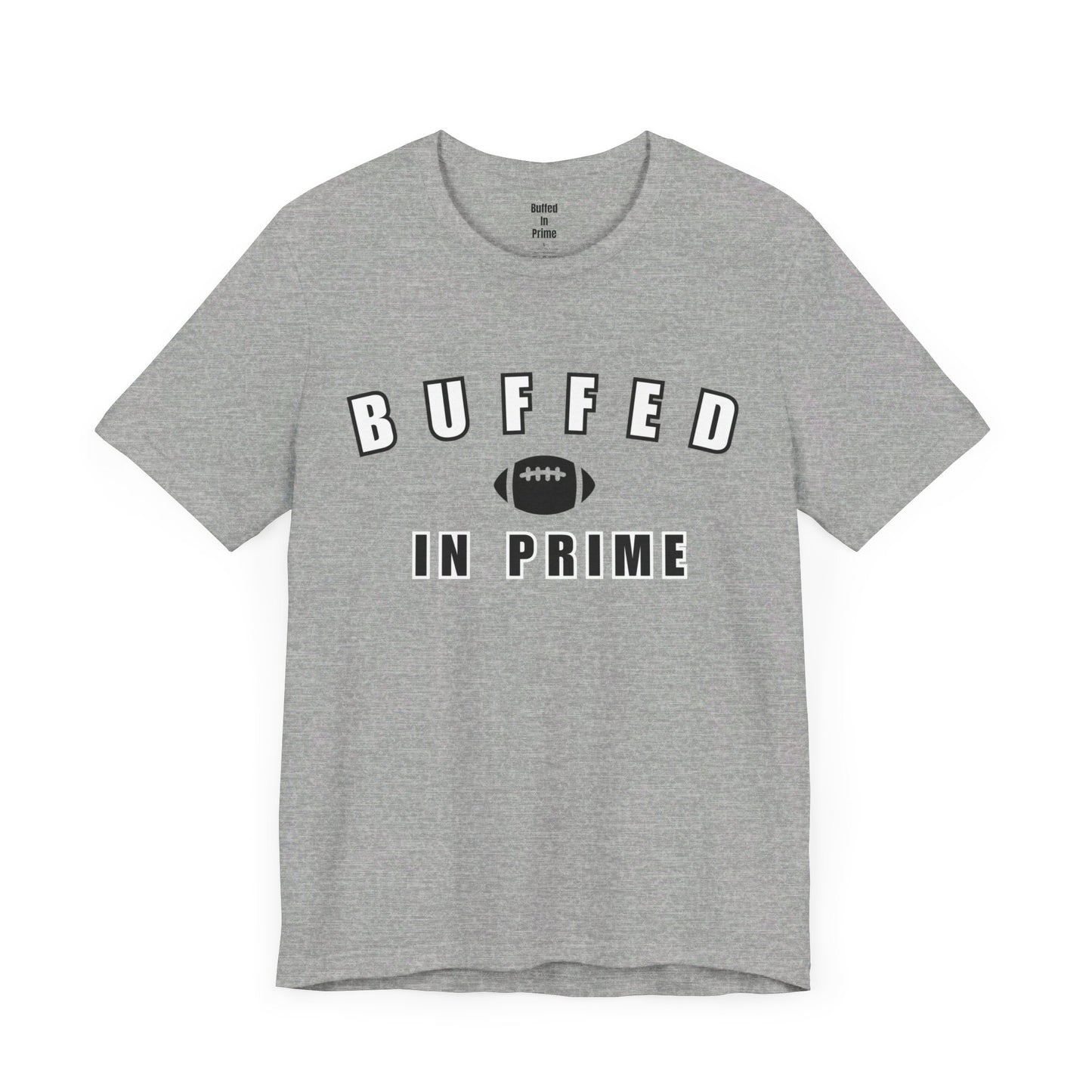 Buffed In University Logo Unisex Jersey Short Sleeve Tee