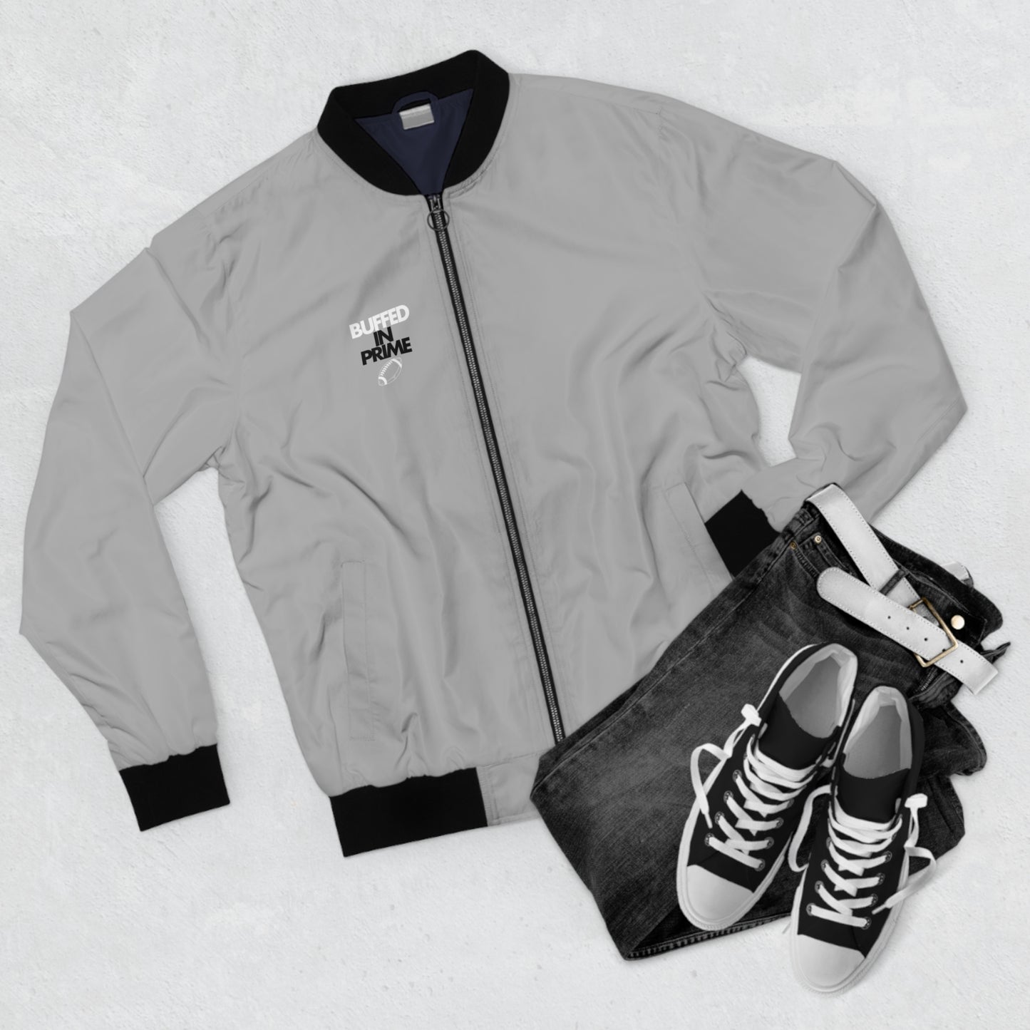 Men's Bomber Jacket "Who is Next" on back (S-5XL)