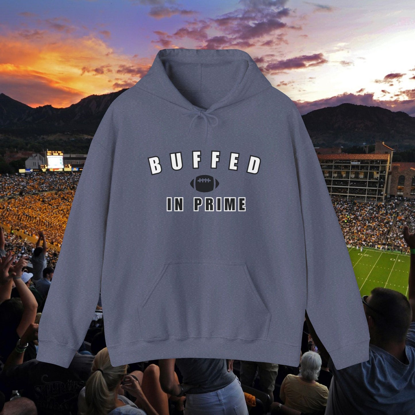 Buffed In Prime University Letter Logo Unisex Hoodie