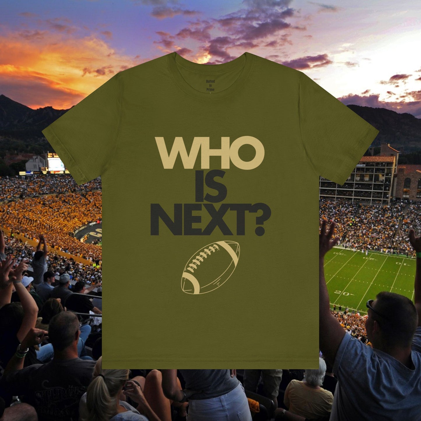 Who is Next? CU Gold Unisex Jersey Short Sleeve Tee