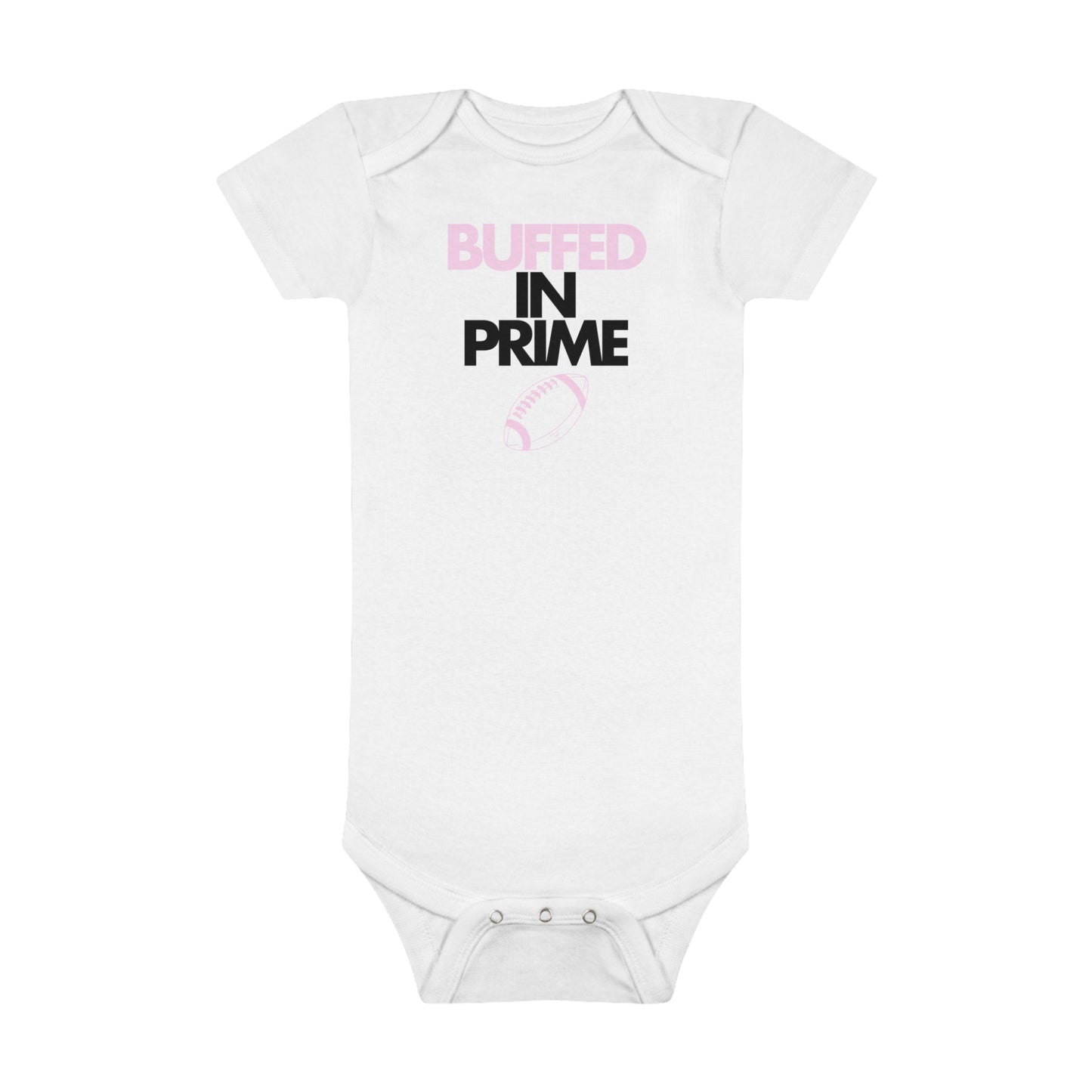 pink baby BIP onesie
