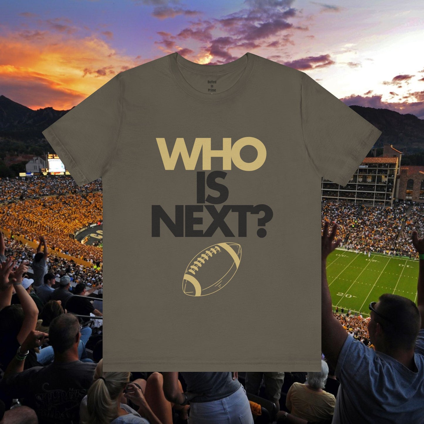 Who is Next? CU Gold Unisex Jersey Short Sleeve Tee