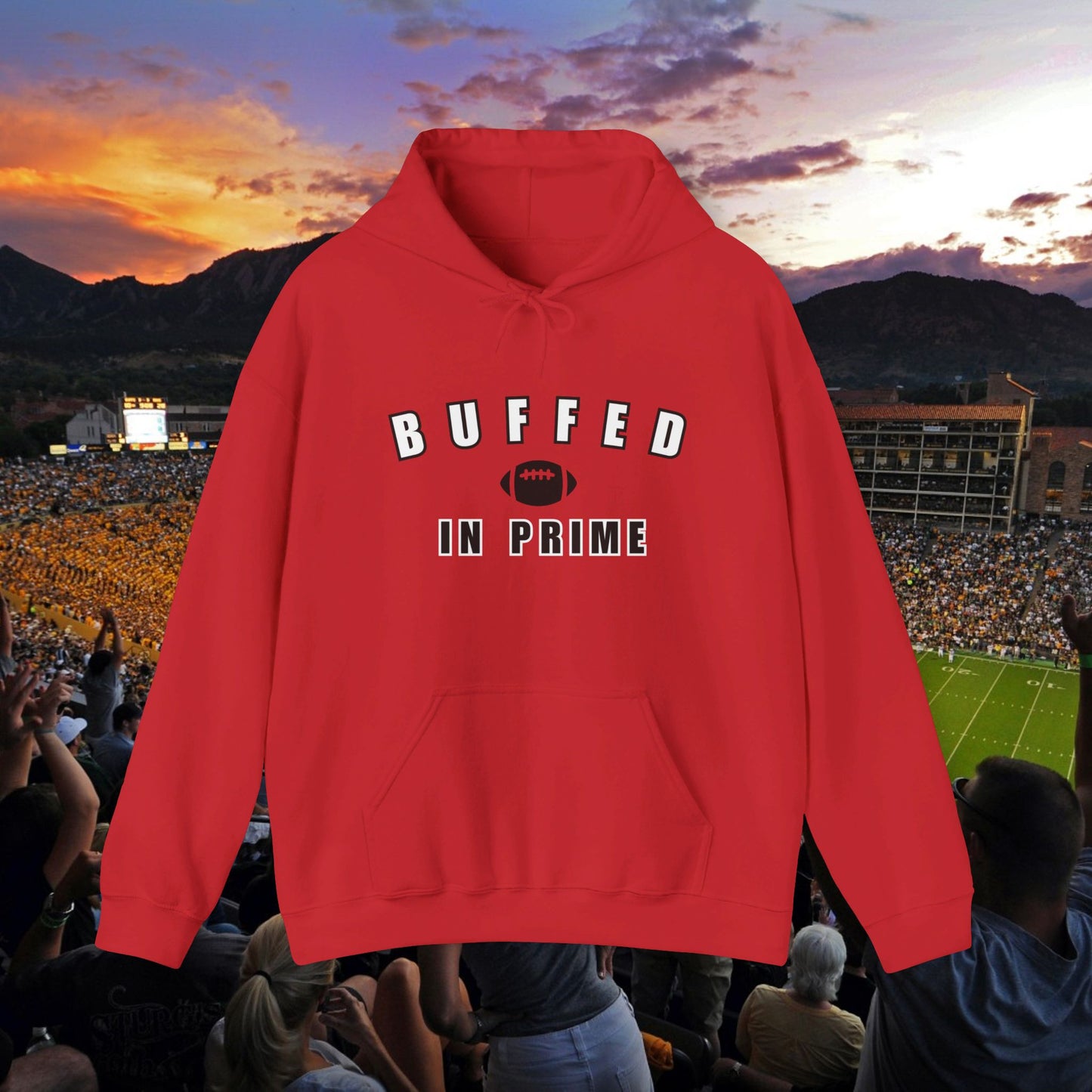 Buffed In Prime University Letter Logo Unisex Hoodie