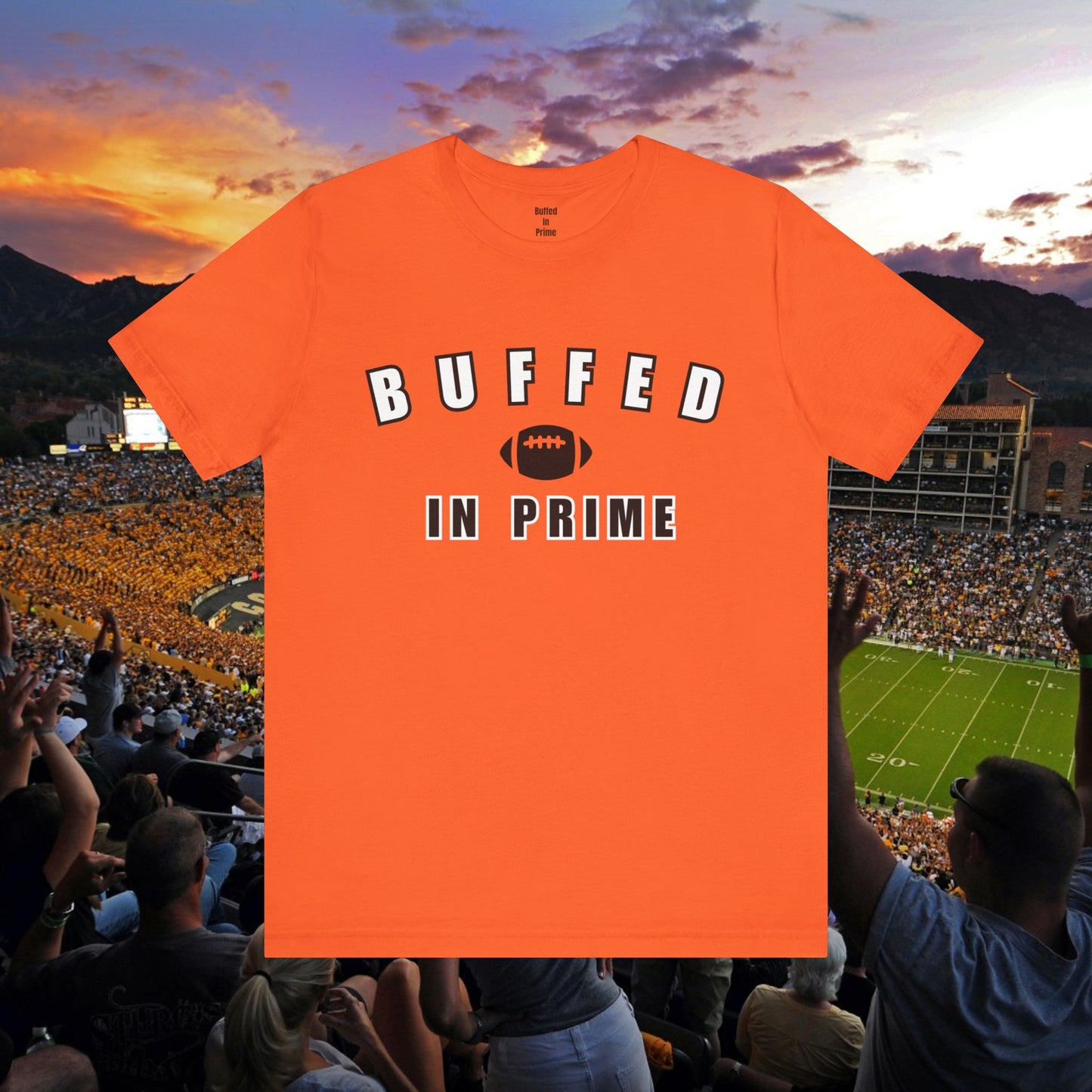 Buffed In University Logo Unisex Jersey Short Sleeve Tee