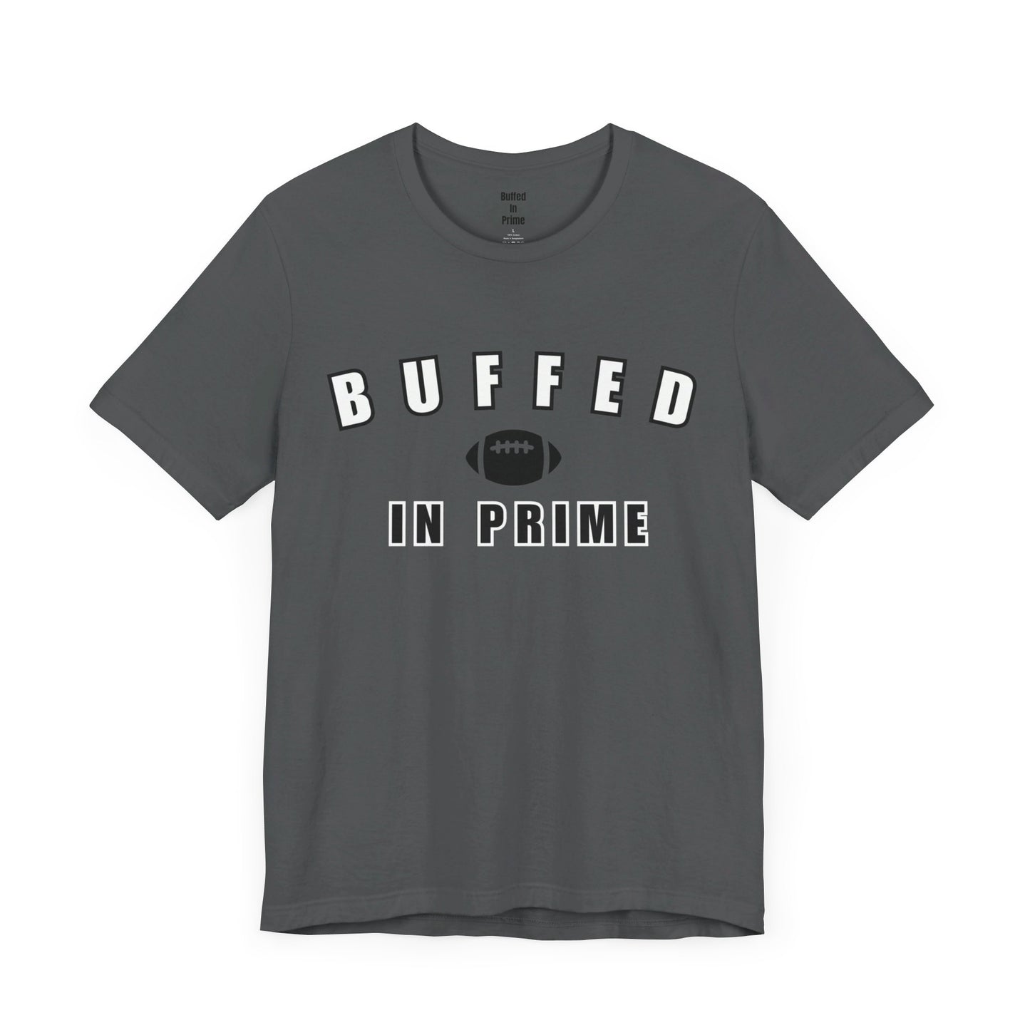 Buffed In University Logo Unisex Jersey Short Sleeve Tee