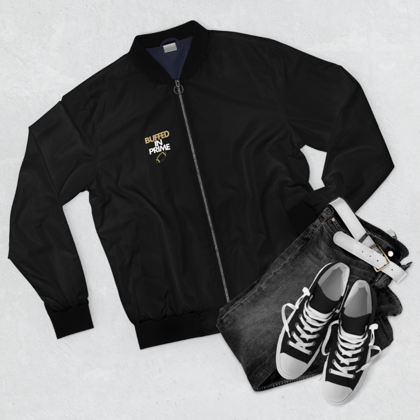 Men's Bomber Jacket "Film Don't Lie" on back (S-5XL)