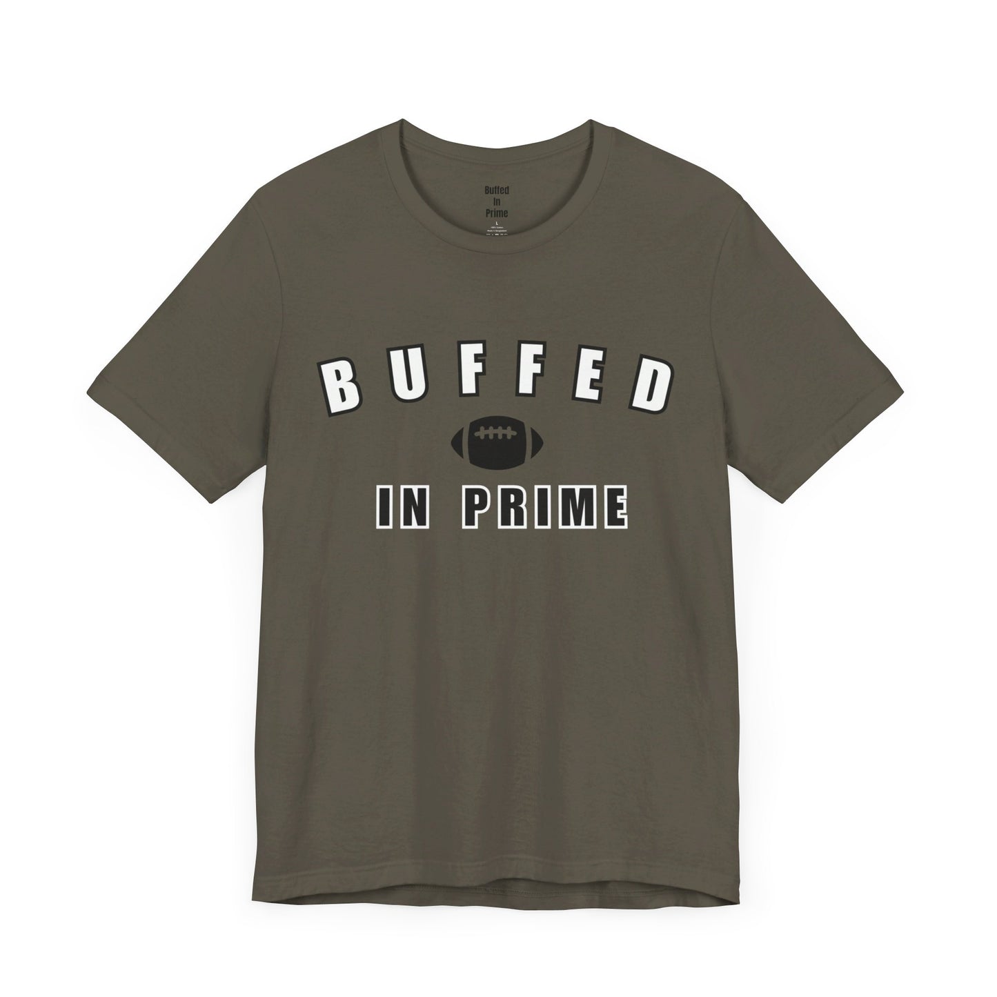 Buffed In University Logo Unisex Jersey Short Sleeve Tee