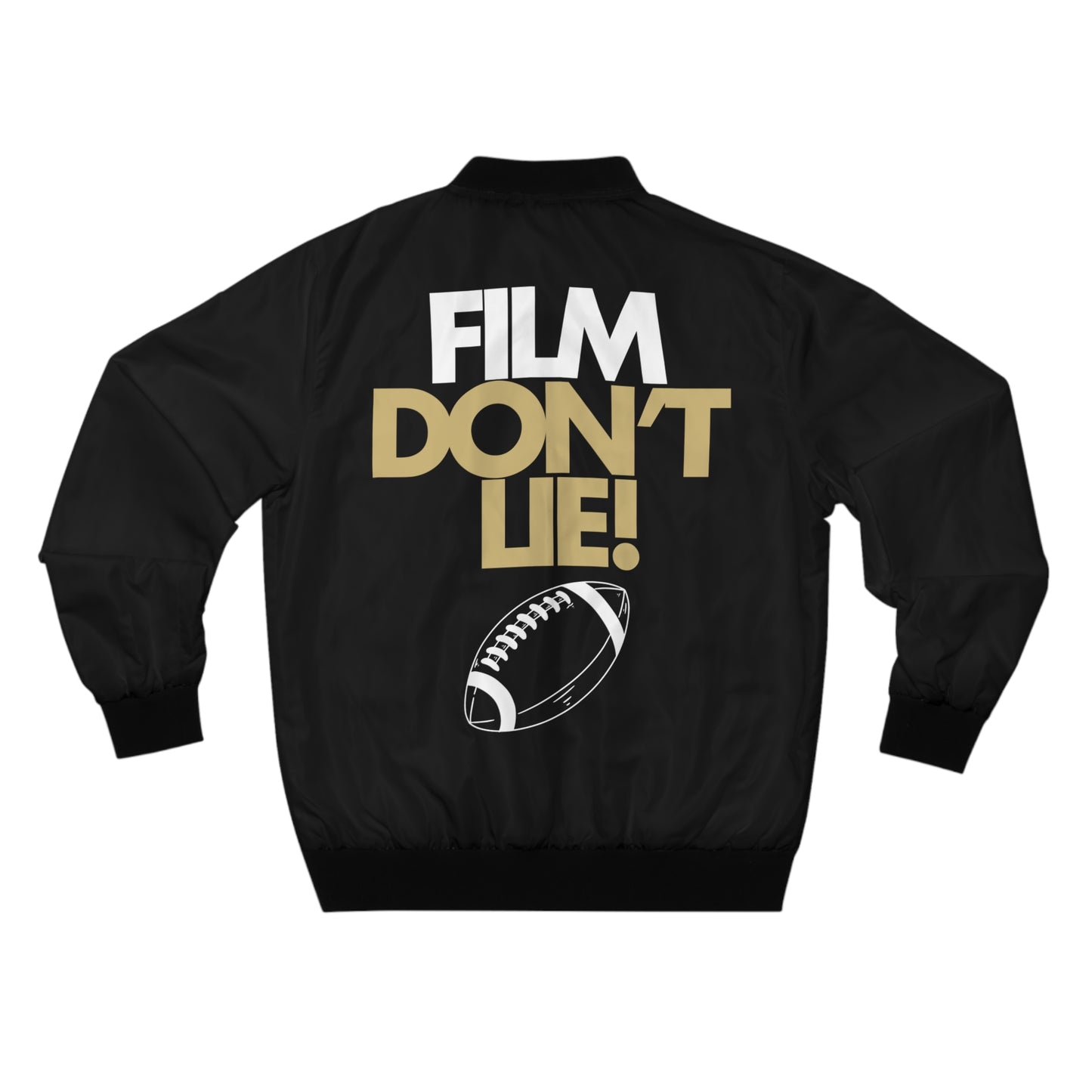 Men's Bomber Jacket "Film Don't Lie" on back (S-5XL)