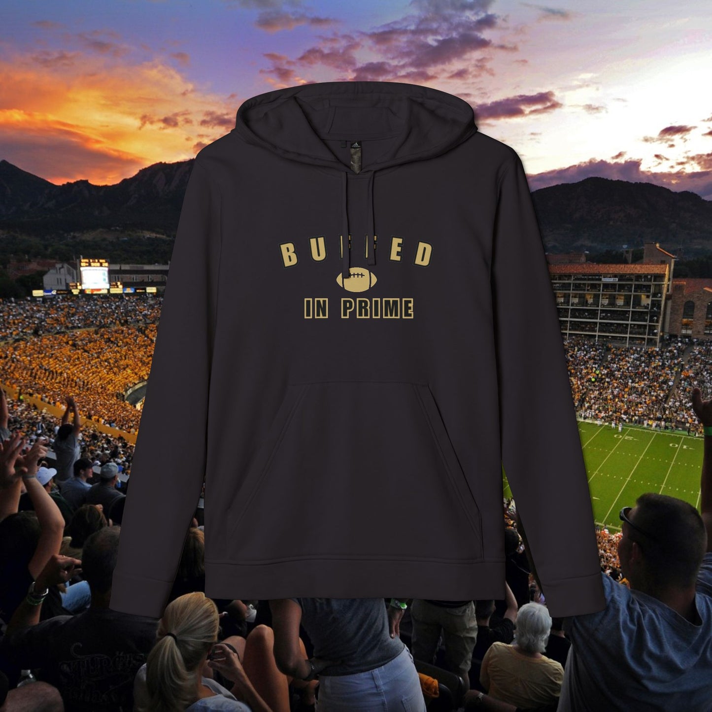 Copy of Adidas® Unisex Fleece Hoodie CU Gold BIP University Logo