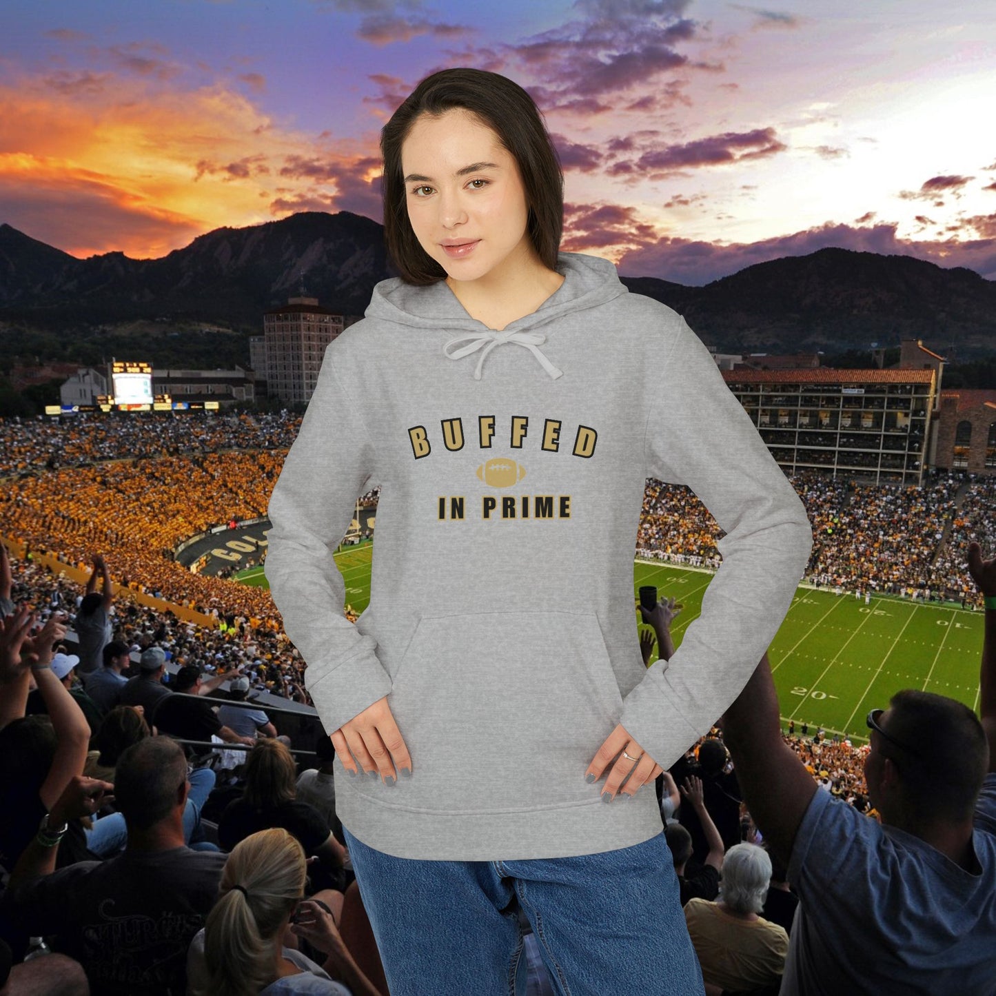 Adidas® Unisex Fleece Hoodie CU Gold BIP University Logo