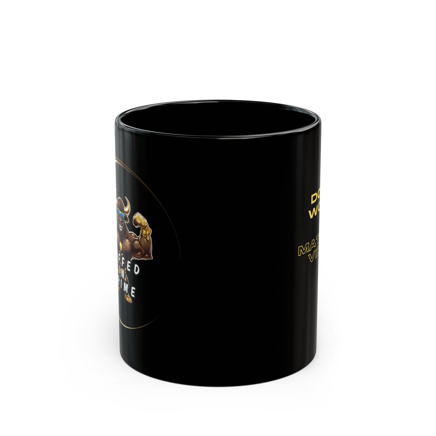 BIP Buffed Logo Black Mug (11oz, 15oz)