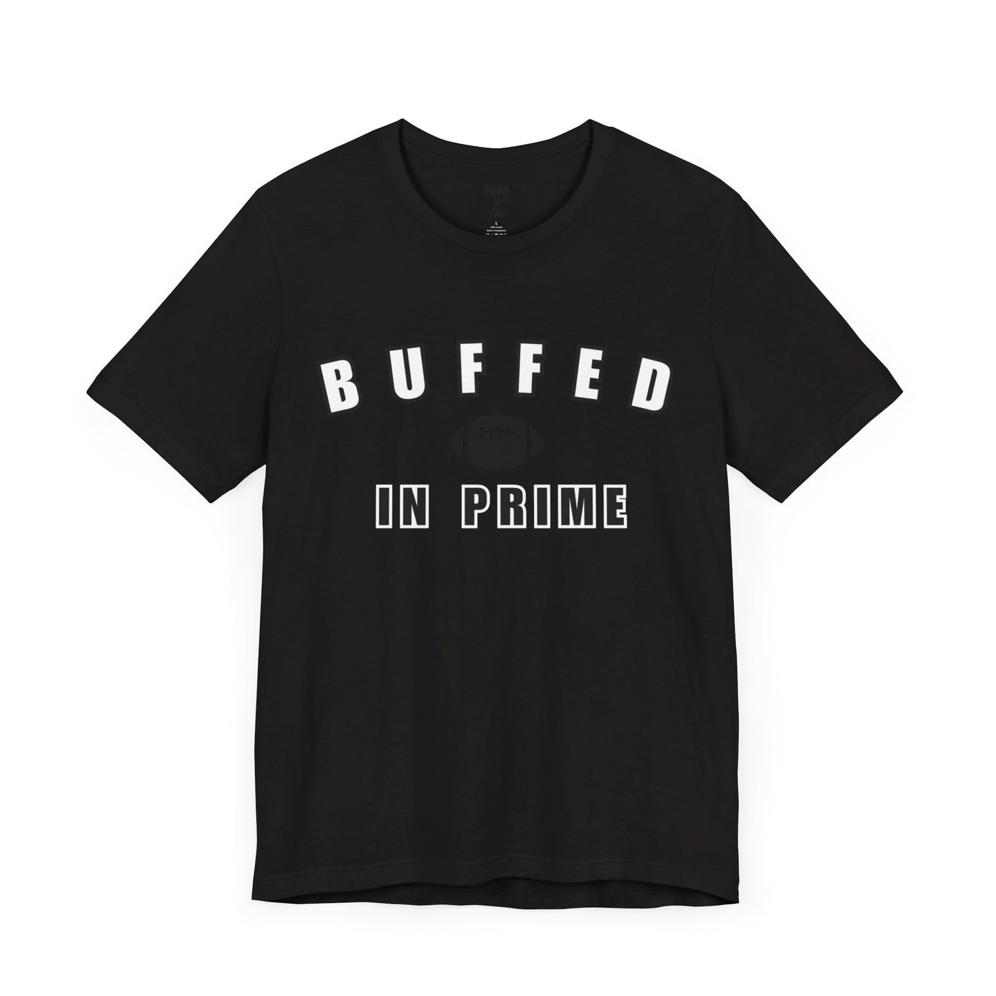 Buffed In University Logo Unisex Jersey Short Sleeve Tee