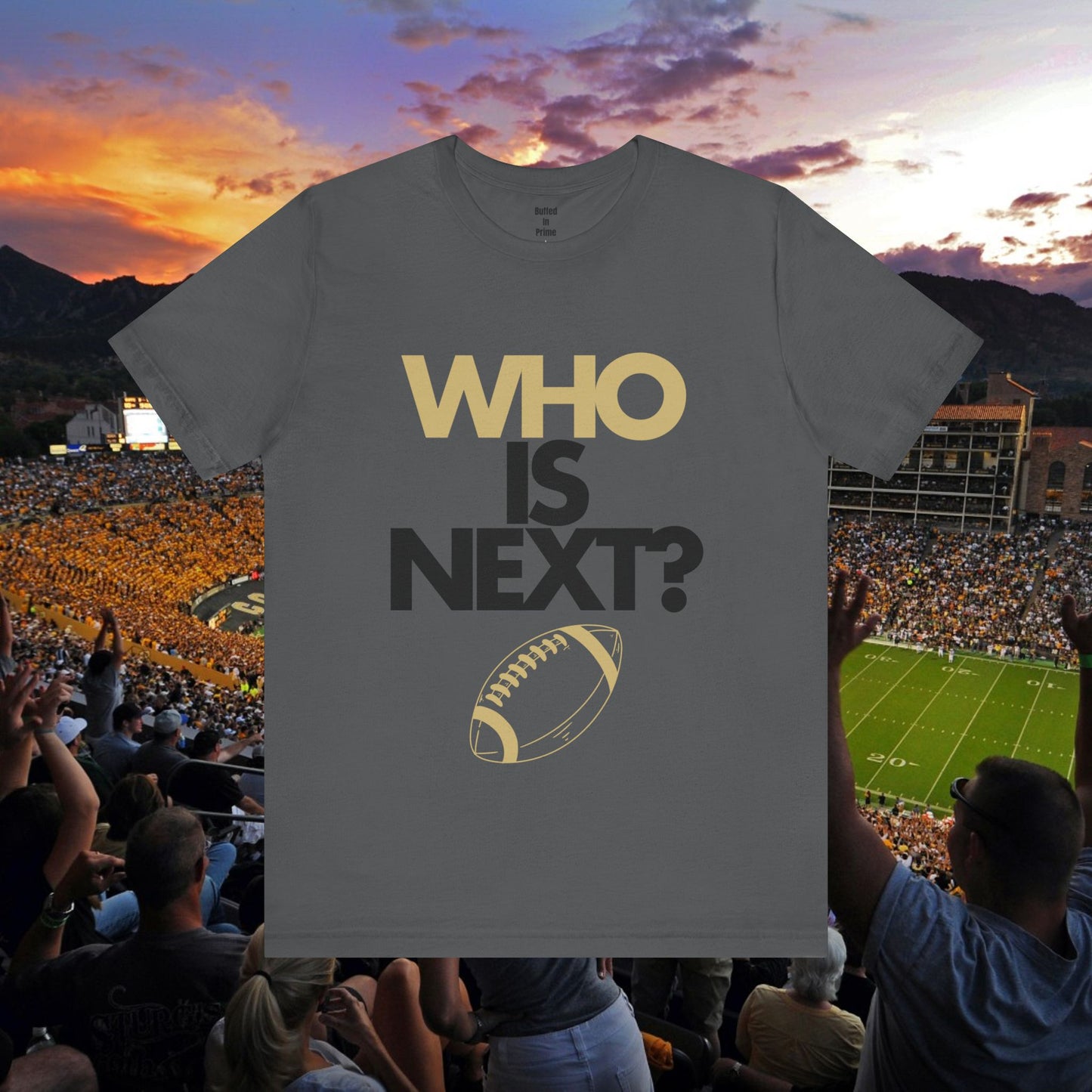 Who is Next? CU Gold Unisex Jersey Short Sleeve Tee
