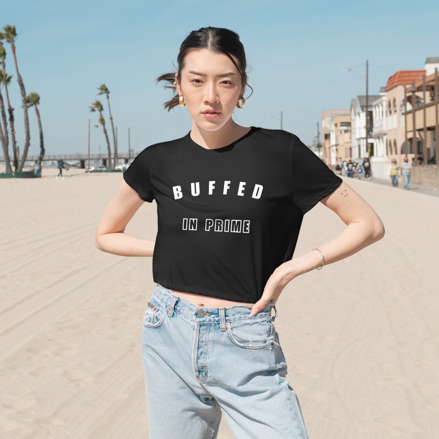 Women's Flowy Cropped Tee