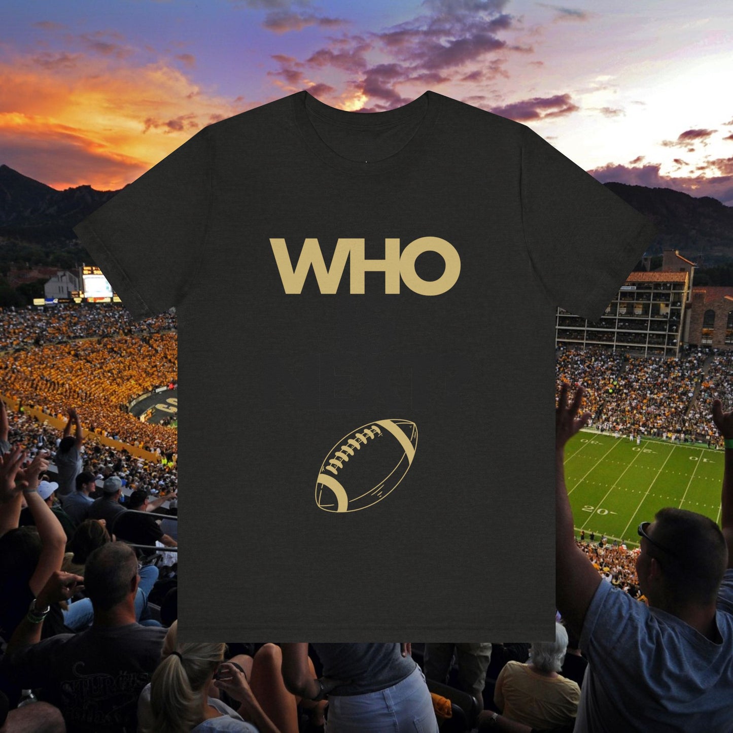 Who is Next? CU Gold Unisex Jersey Short Sleeve Tee