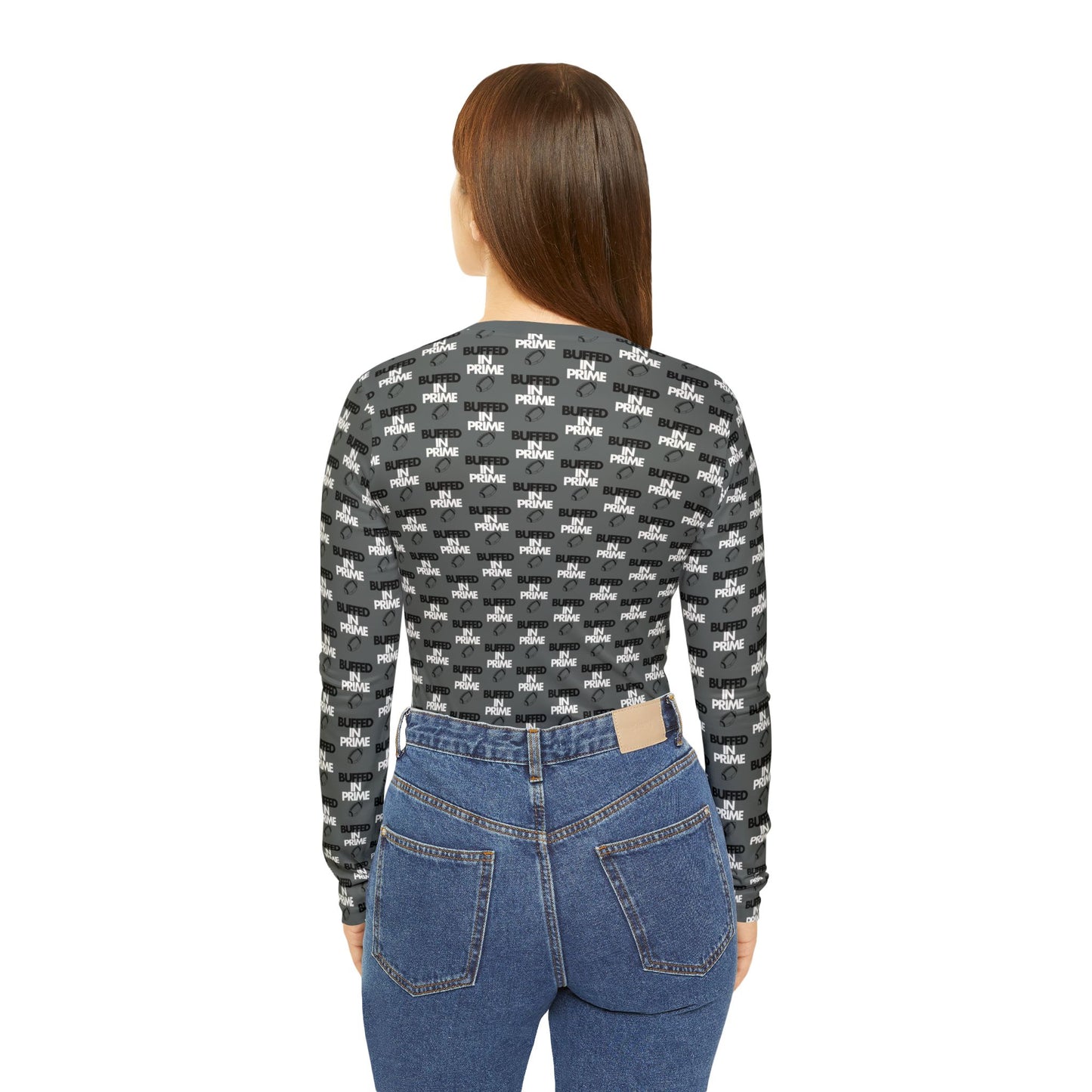 Women's BIP pattern V-neck Shirt
