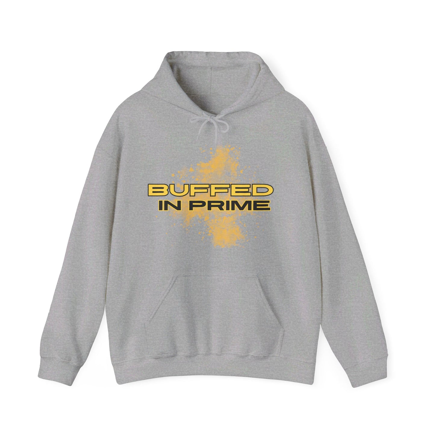 Buffed In Prime Unisex Hoodie (White, Black, Sport Grey, Dark Grey, Charcoal)