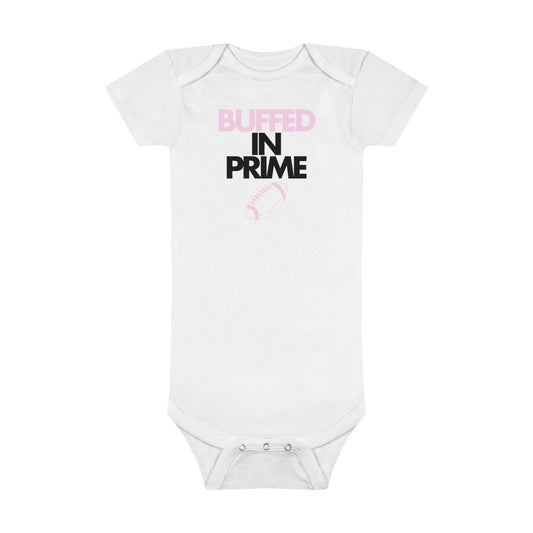 pink baby BIP onesie
