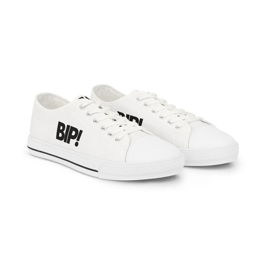 BIP! Men's Low Top Sneakers "film don't lie" tongue detail