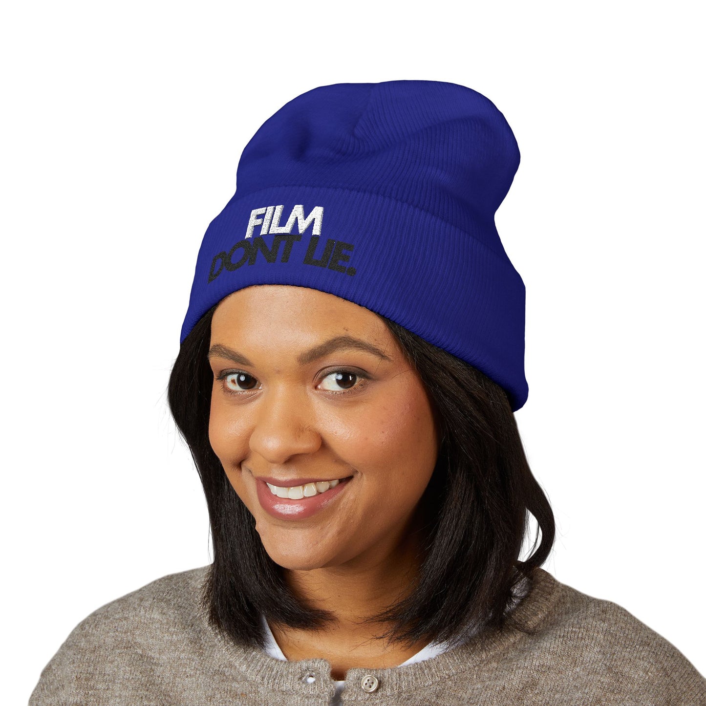 Film Don't Lie Beanie - Perfect for Winter, Outdoor Adventures, Gift for Him or Her, Cozy Fashion Accessory, Everyday Wear