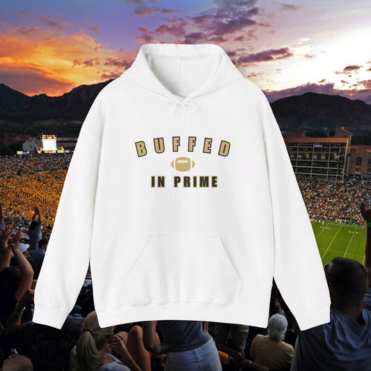 CU Gold- Buffed In Prime University Letter Logo Unisex Hoodie